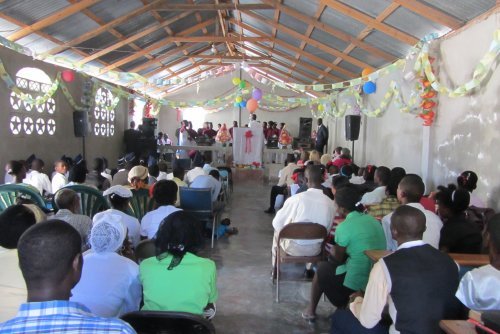 The Church was rebuilt after being destroyed in the 2010 Earthquake